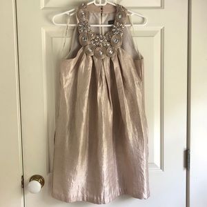 Gold Jewel Embellished Dress